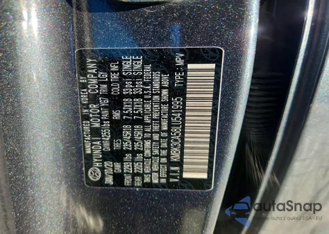 2020 Hyundai Kona Limited z USA, uszkodzony, nr VIN KM8K3CA58LU541995